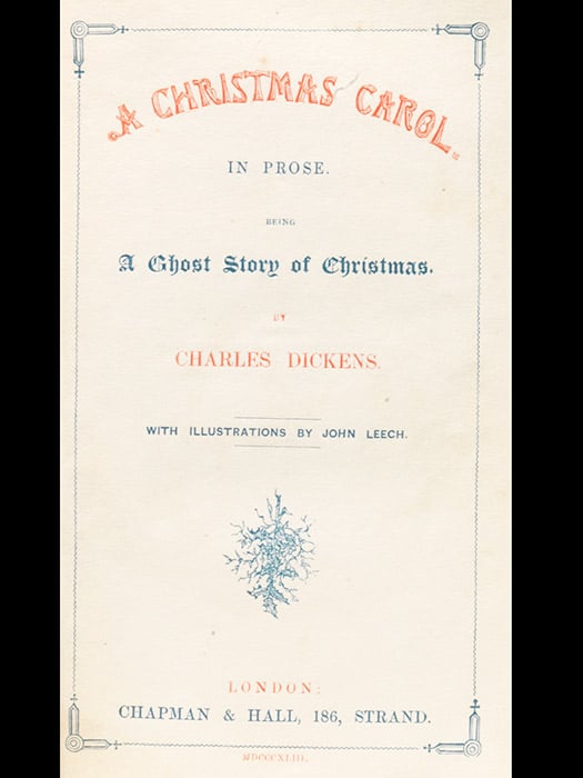 The Story Behind A Christmas Carol by Charles Dickens - Rare Books Experts at Bauman Rare Books