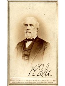 1865 signed carte-de-visite of Robert E. Lee