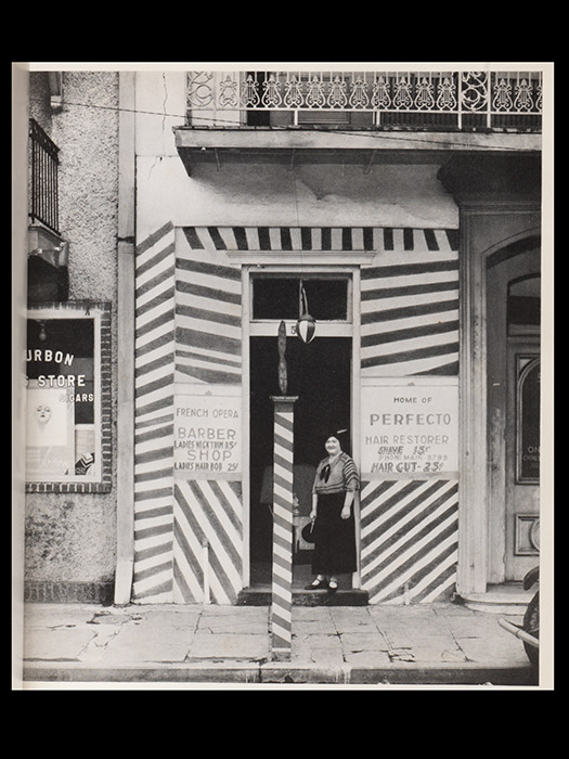 Walker Evans barber shop photo