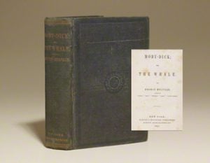 “A first edition of Moby Dick, one of my favorite books of all time. Holding a copy of this thrills me.”