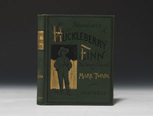 “Many copies of Huckleberry Finn were printed in the first edition, but not all were printed in the first printing. There are specific physical differences—called points—one has to spot to identify a copy as part of the first batch printed."