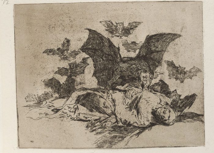 illustration from From Los Caprichos by Goya