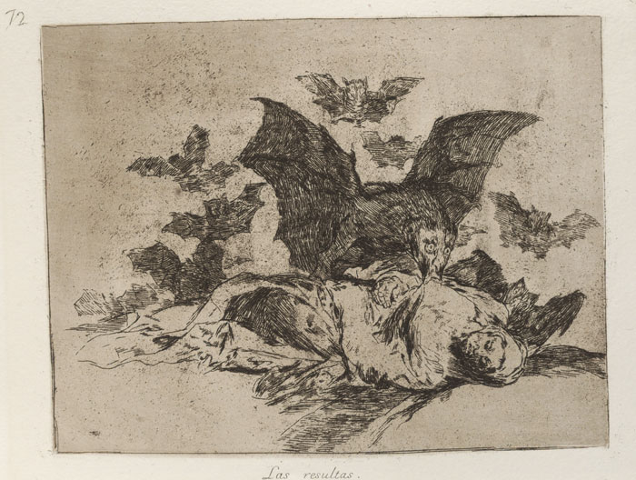 illustration from From Los Caprichos by Goya