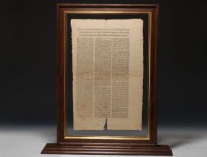 New York broadside of the Continental Congress’ July 1775 Declaration... Setting forth the Causes and Necessity of their taking up Arms.