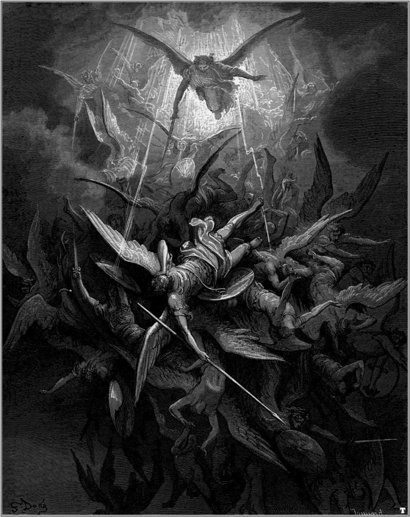 Michael Casts out all of the Fallen Angels by Gustave Doré