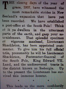 New Zealand newspaper article, “A New Appointment,” 1907.