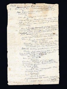 A manuscript leaf in George Sand's hand from the mid-1860s.