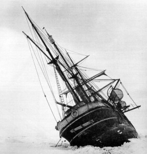 The Endurance trapped in the ice, 1915.