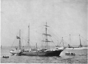 The Nimrod sets sail in 1907.