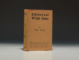 A 1905 collection of essays by Twain on his early adventures in printing and journalism.