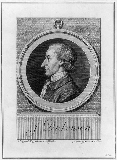 Portrait of John Dickinson, drawn from life and engraved o add image credit Library of Congress LC-USZ62-26777