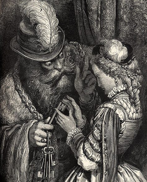 Bluebeard as illustrated by Gustave Doré