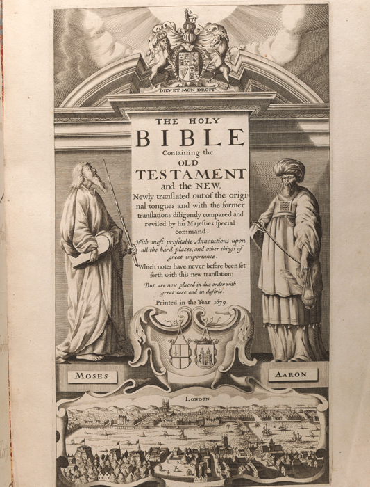 page from 1679 King James bible