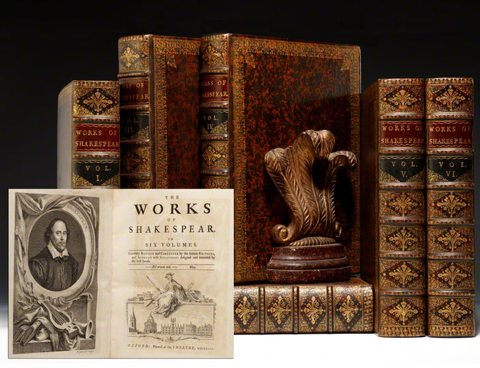 First edition of Sir Thomas Hanmer’s famous illustrated set of Shakespeare’s plays