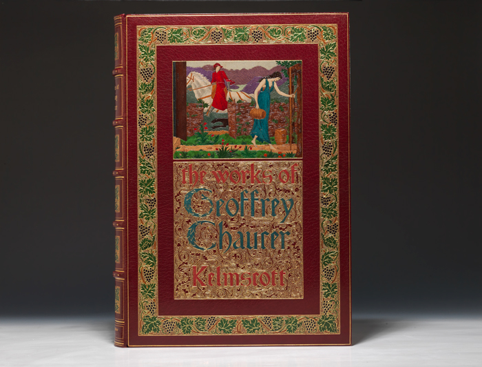 The renowned Kelmscott Press edition of printer William Caxton’s rendition of Chaucer.