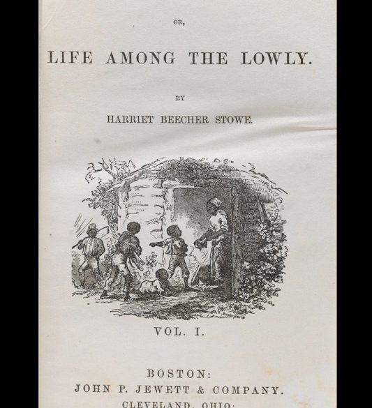 title page from a first edition of Uncle Tom's Cabin