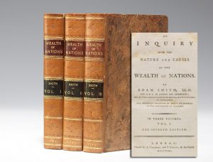 1793 edition of Smith’s Wealth of Nations (BRB #101827)