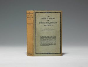 1936 first edition of Keynes’ General Theory of Employment, Interest and Money (BRB #101331)