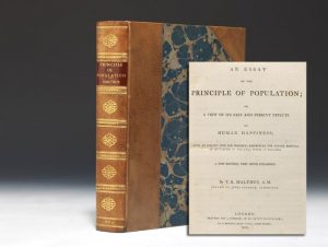 1803 second edition of Malthus’ Principle of Population (BRB #85612)