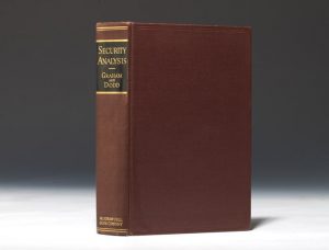 1934 first edition of Graham and Dodd’s Security Analysis (BRB #85801)