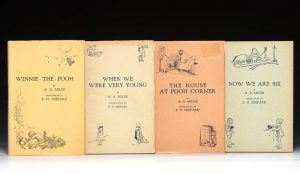 First editions of all four Pooh books
