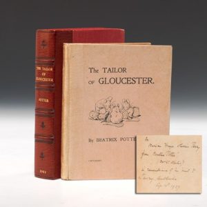 Privately-printed first edition of The Tailor of Gloucester, inscribed by Potter