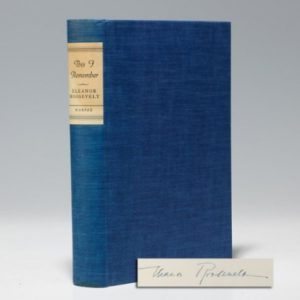 Signed limited first edition of Roosevelt’s This I Remember (BRB 102897)