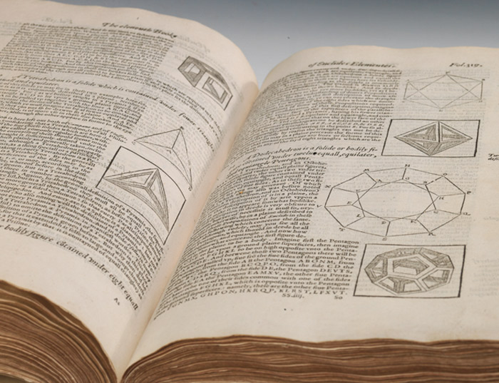 The Elements of Geometrie by Euclid open page