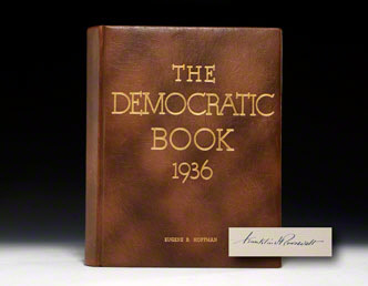 The 1936 Democratic Book, signed by FDR (BRB  70474)