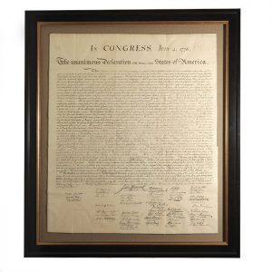 The Peter Force engraving of the Declaration of Independence (BRB 86182)