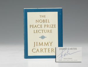 First edition of Jimmy Carter's Nobel Peace Prize Lecture, signed (BRB 100926)