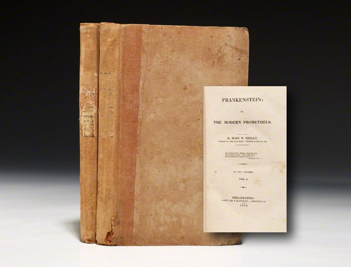 First American edition, 1833, of Frankenstein--an exceptional copy in original boards (BRB 79411)