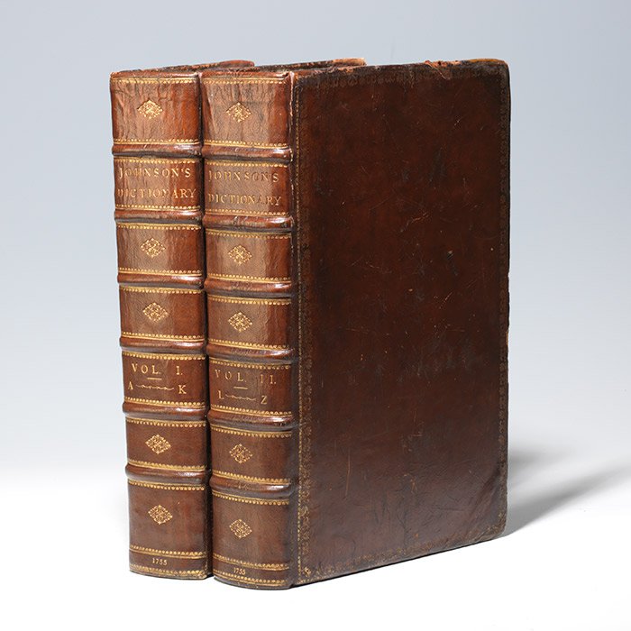 A first edition of Johnson's Dictionary, 1755 (BRB 103003)