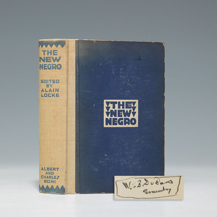 The New Negro, edited by Alain Locke, 1925 with signature