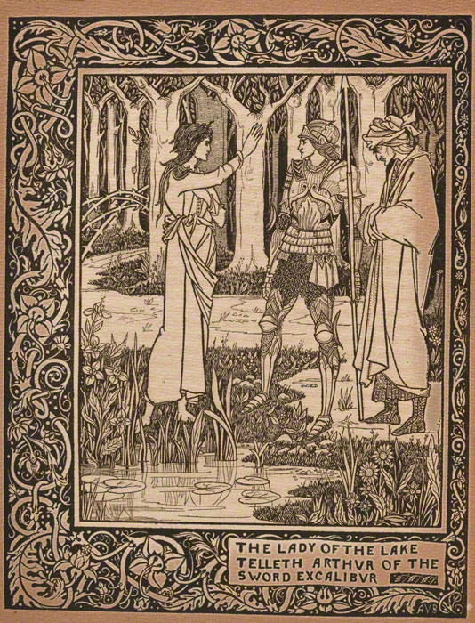 The Lady in the Lake, illustrated by Aubrey Beardsley, 1893 (BRB 101757)