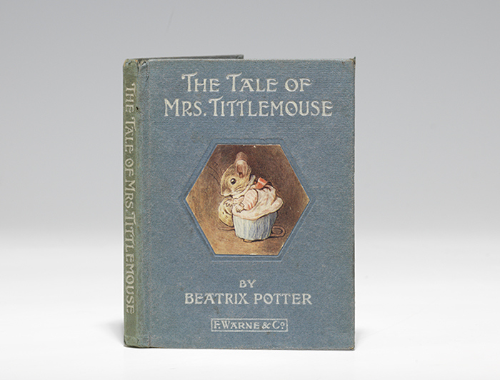 First edition (1910) of the Tale of Mrs. Tittlemouse (BRB 105426).