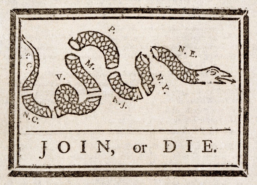 Franklin's Iconic "Join, Or Die" Cartoon