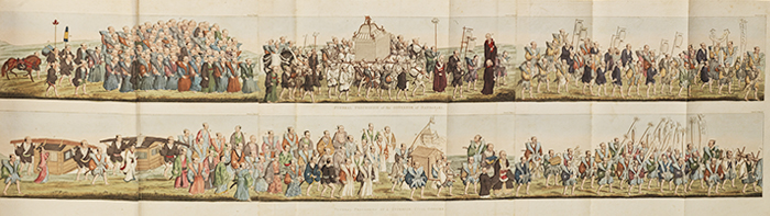 Plate of a Funeral Procession from Illustrations of Japan.