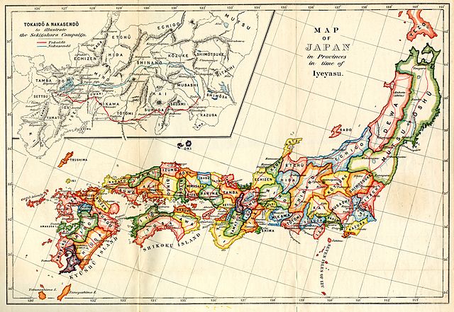 Map of Japan During Seclusion