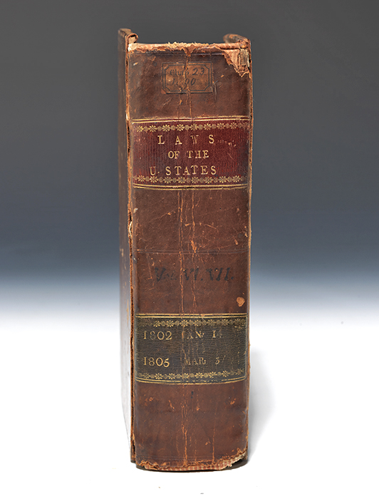 Jefferson's Copy of Laws of the United States
