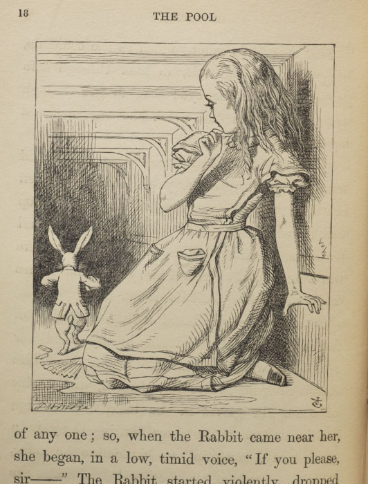 Tenniel illustration from the first edition of Alice’s Adventures in Wonderland, 1866